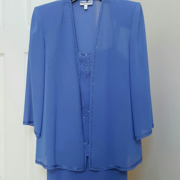 Karen Miller Dresses & Skirts - Gown w/Beading & Jacket, Mother of the Bride